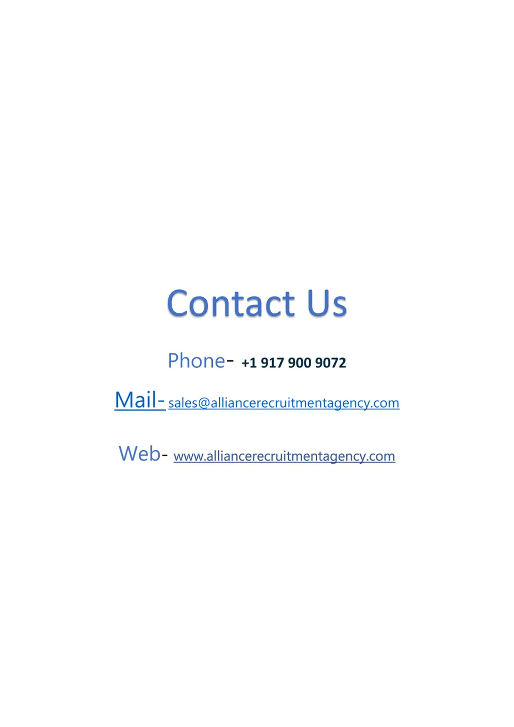 contact us