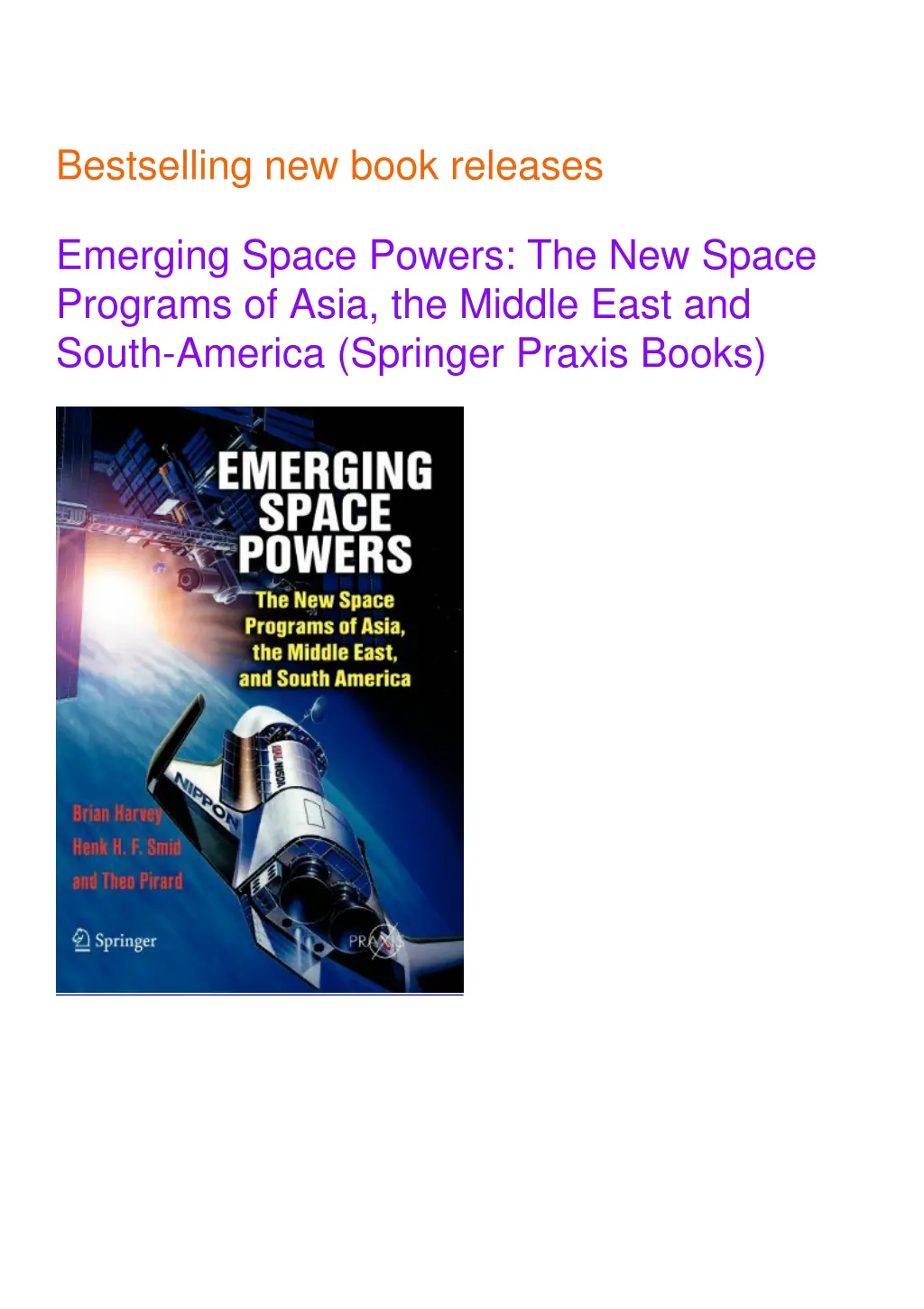 bestselling new book releases emerging space