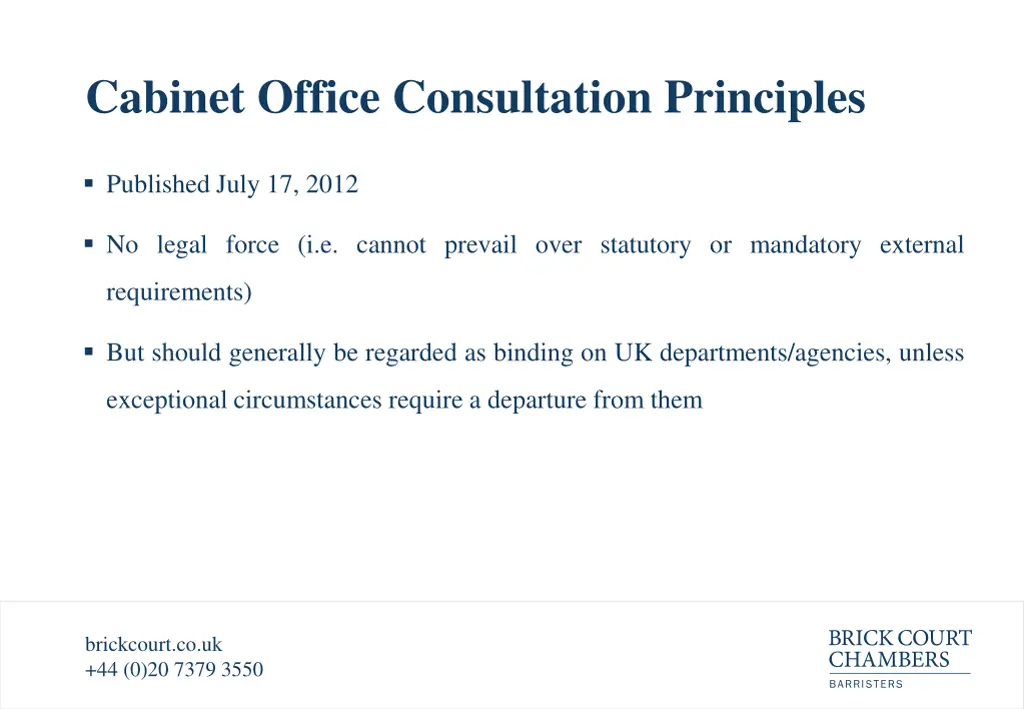 cabinet office consultation principles