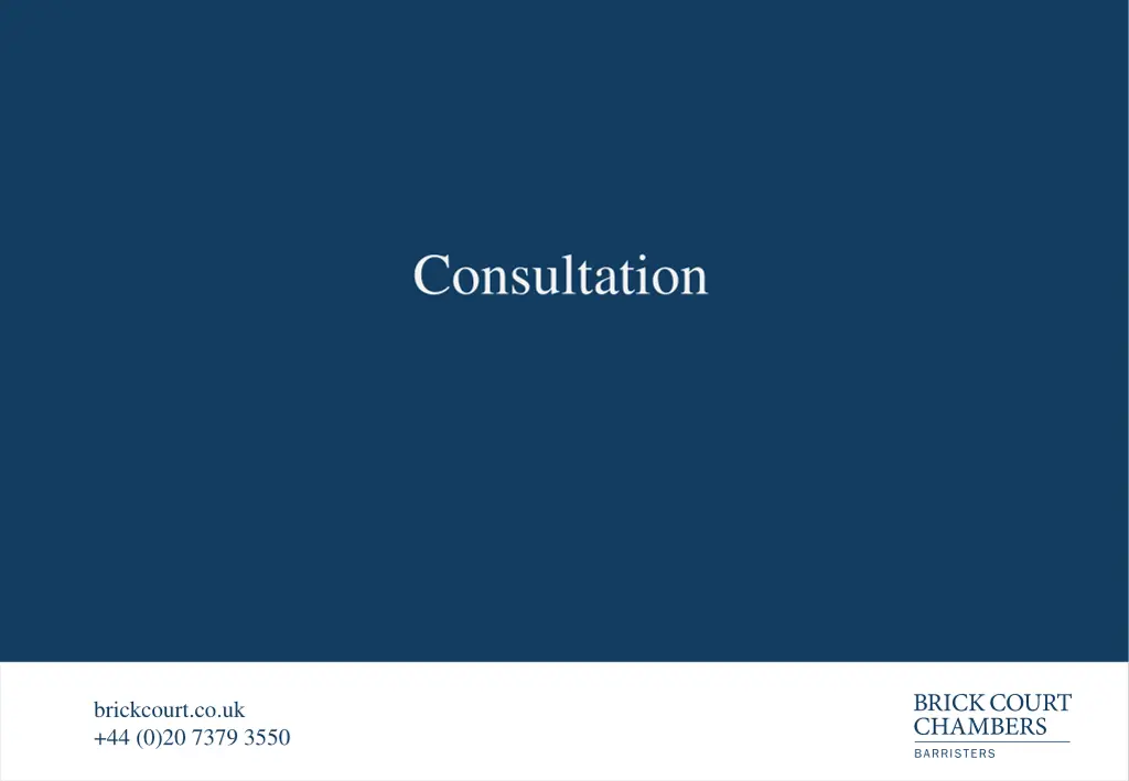 consultation