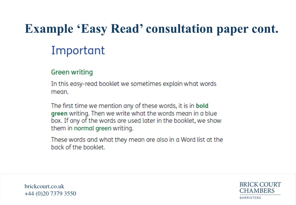 example easy read consultation paper cont