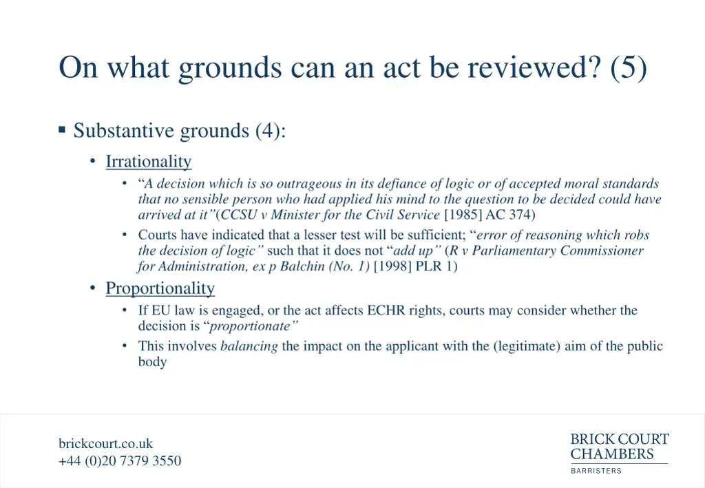 on what grounds can an act be reviewed 5