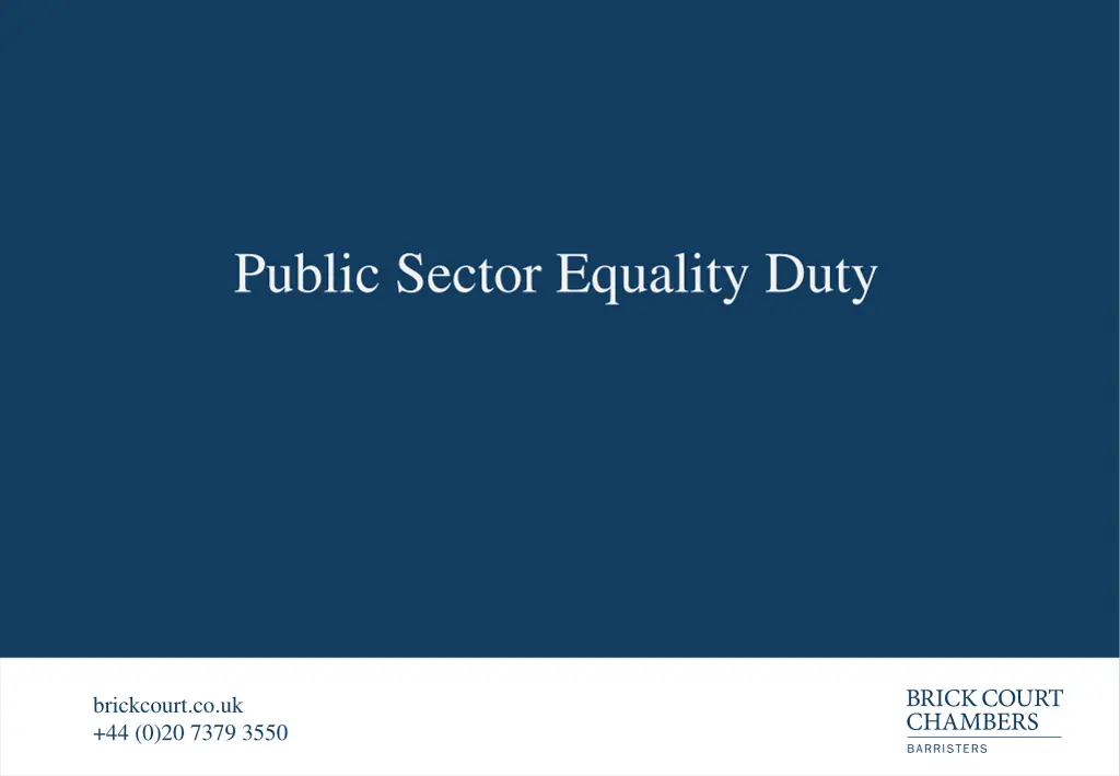 public sector equality duty