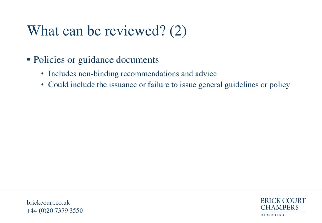 what can be reviewed 2