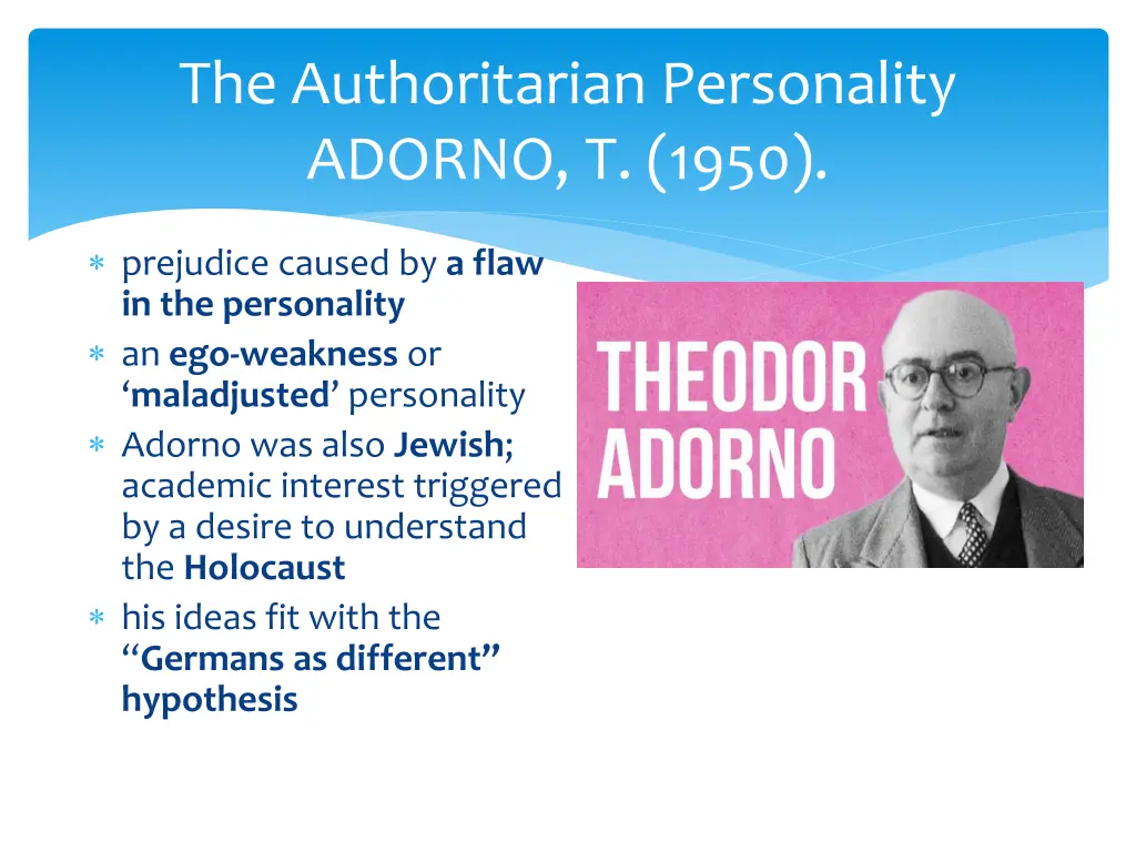 the authoritarian personality adorno t 1950