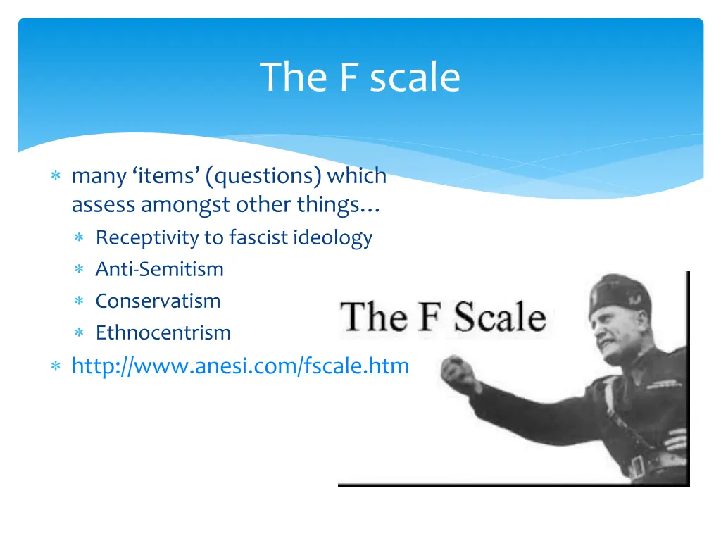 the f scale