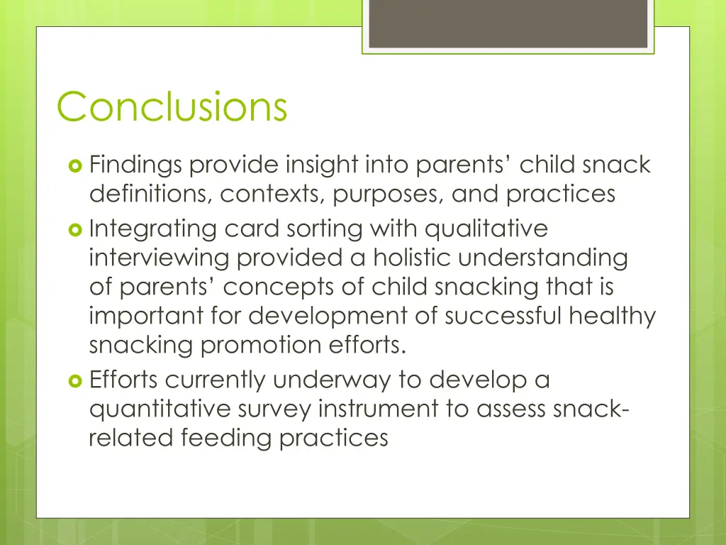 conclusions