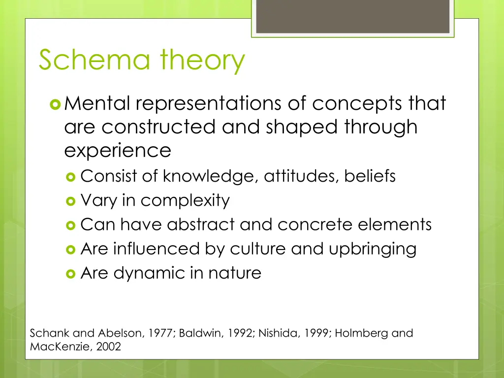 schema theory