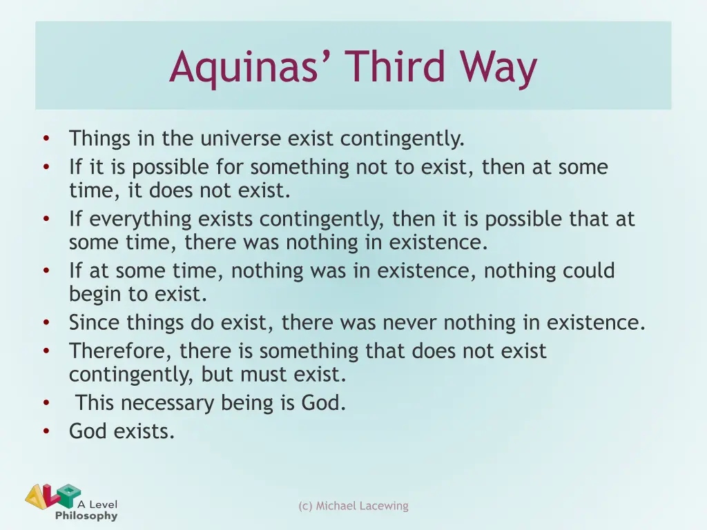 aquinas third way