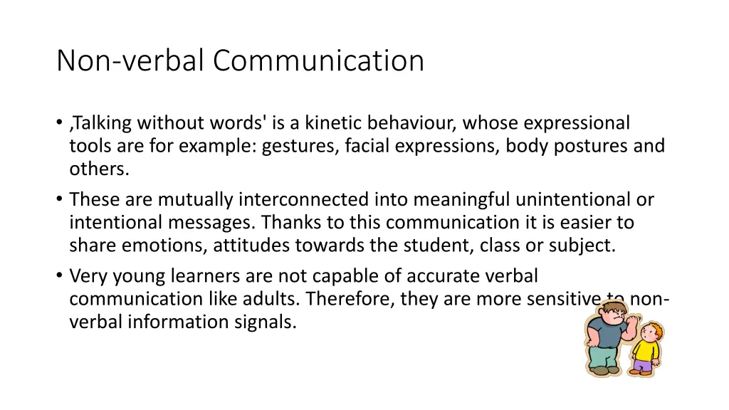 non verbal communication