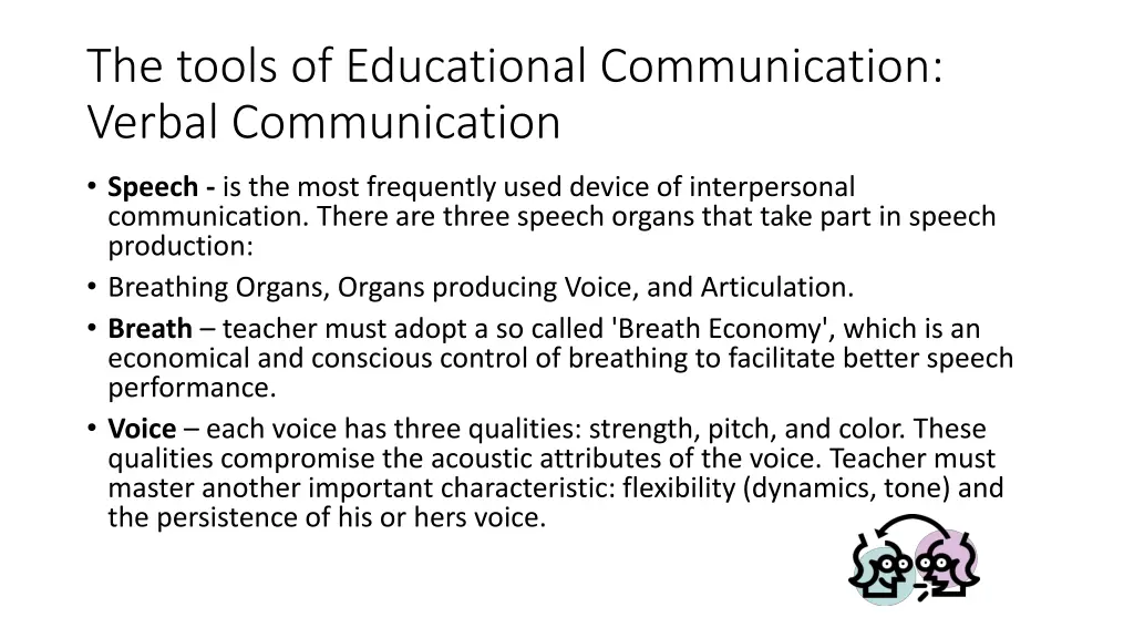 the tools of educational communication verbal