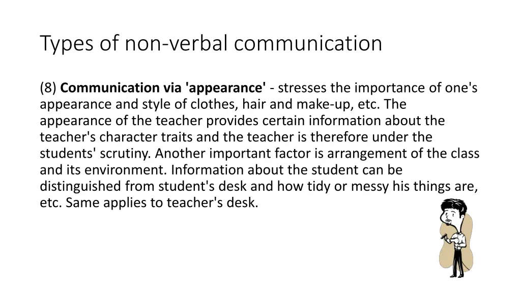 types of non verbal communication 7