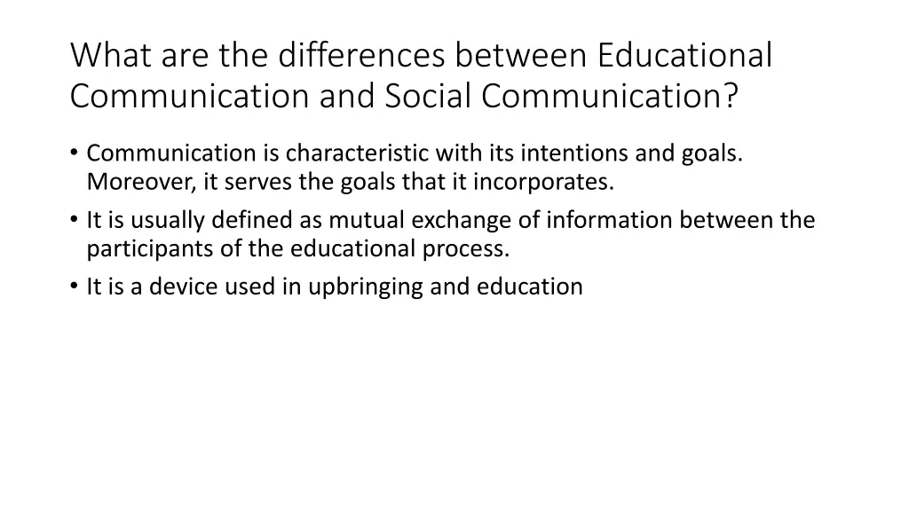 what are the differences between educational 3