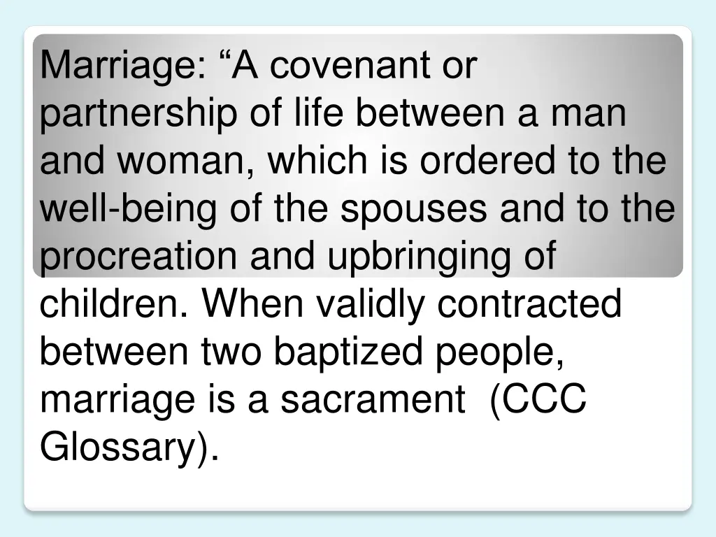 marriage a covenant or partnership of life