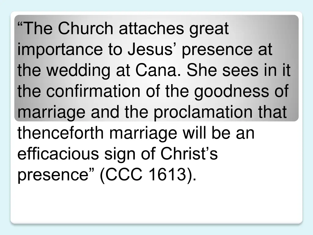 the church attaches great importance to jesus