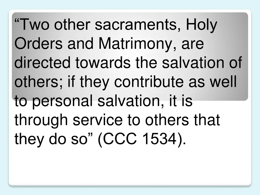 two other sacraments holy orders and matrimony