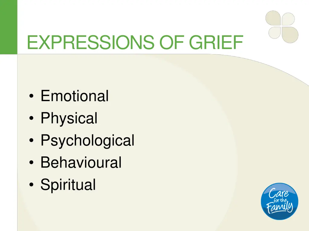 expressions of grief