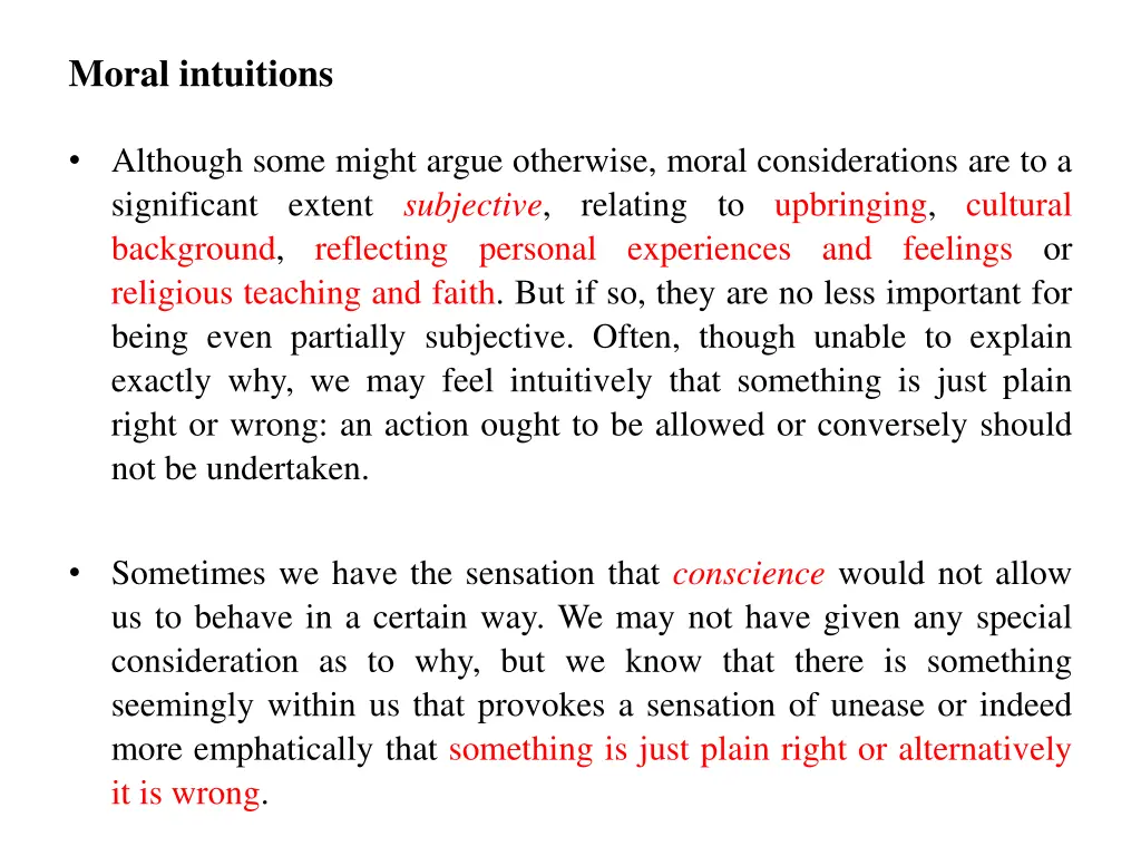 moral intuitions