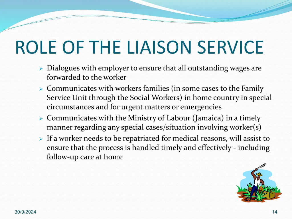 role of the liaison service