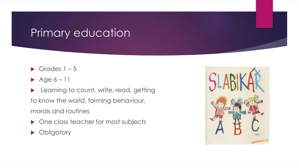 primary education