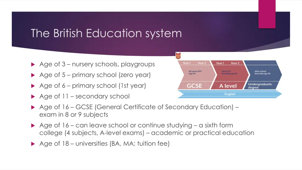 the british education system