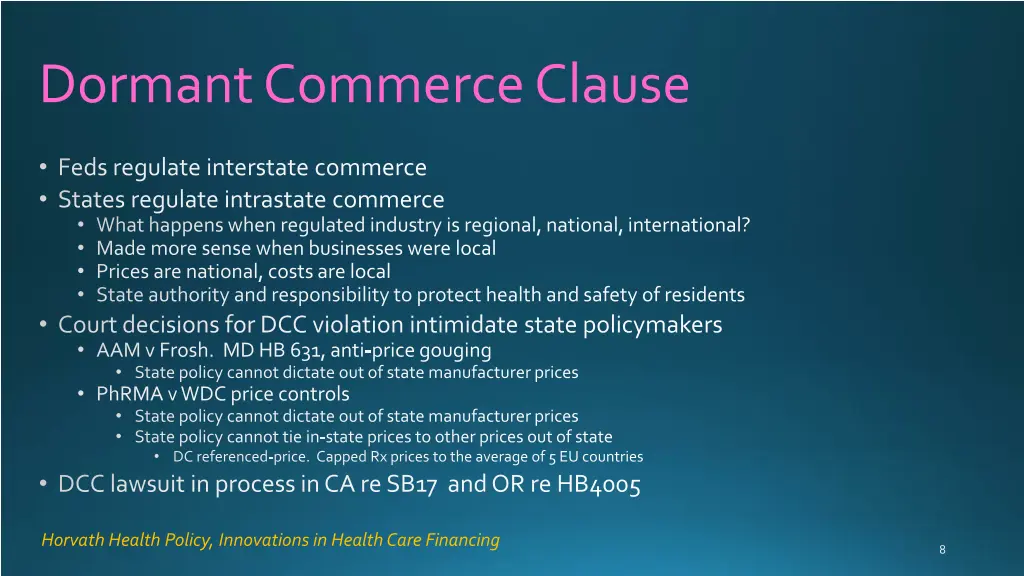 dormant commerce clause