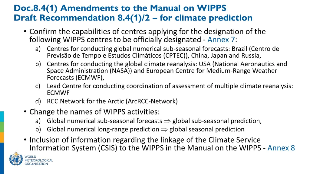 doc 8 4 1 amendments to the manual on wipps draft 3