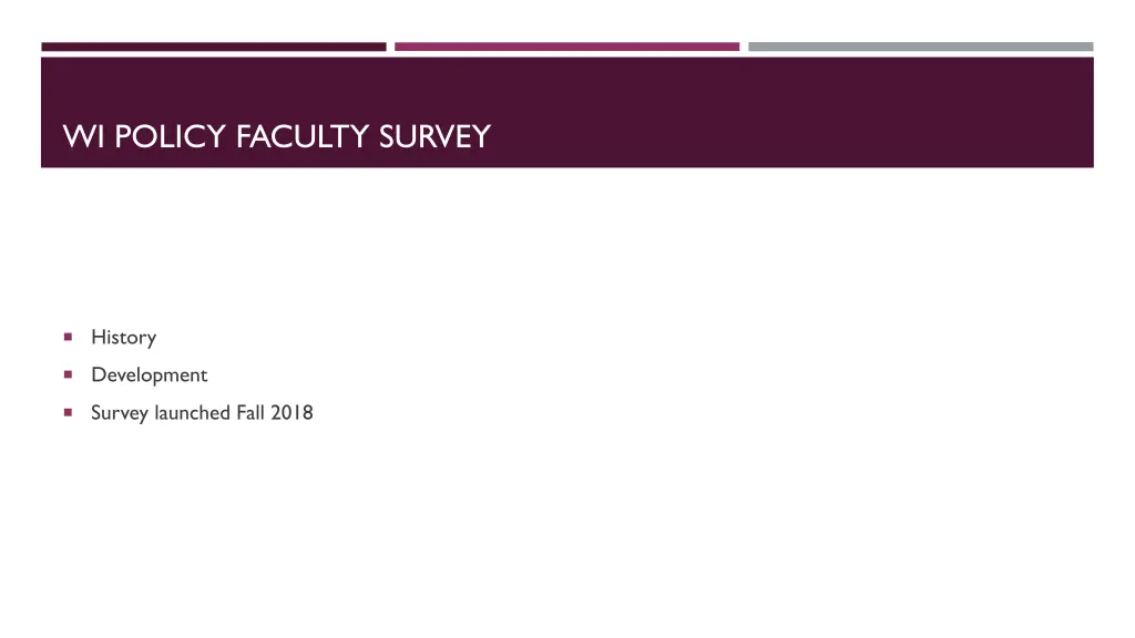 wi policy faculty survey