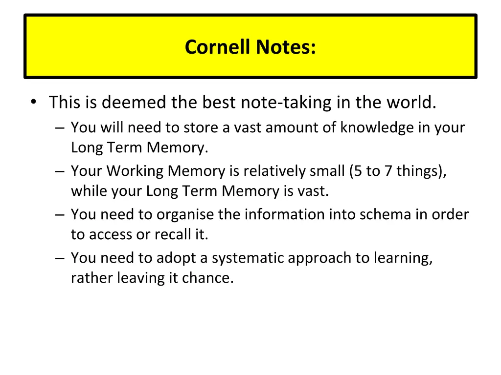 cornell notes