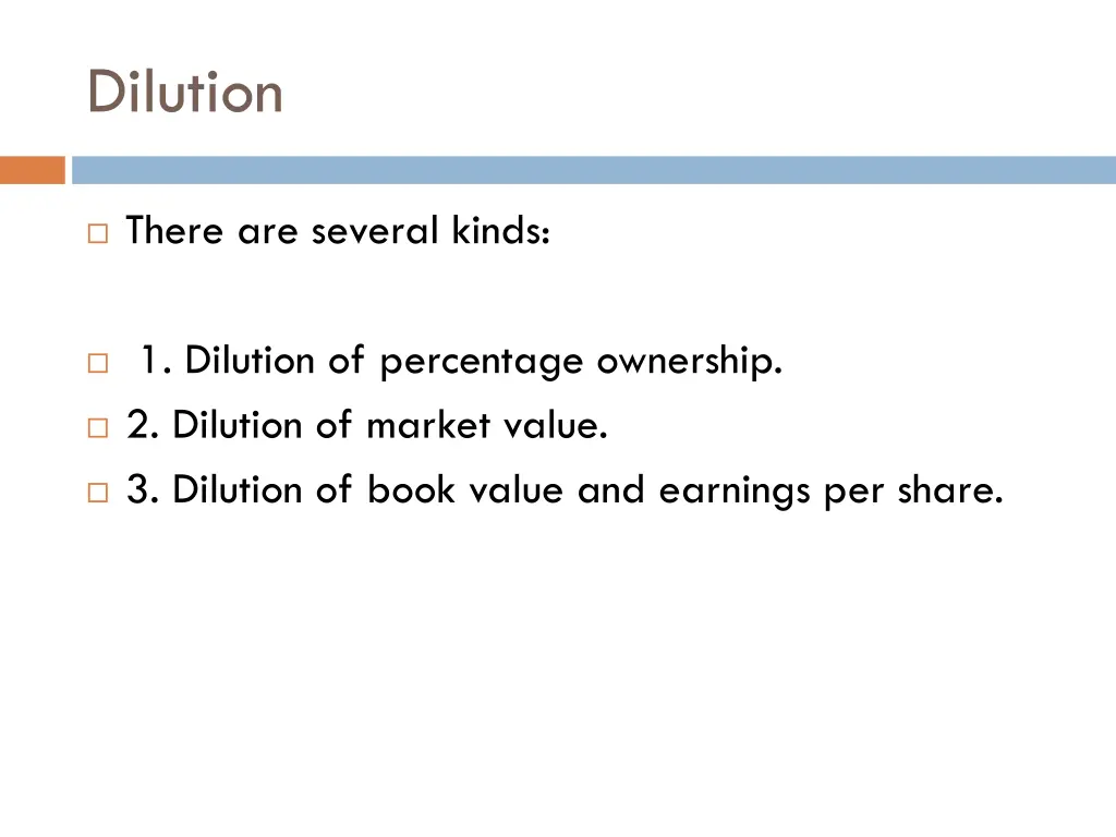 dilution 1