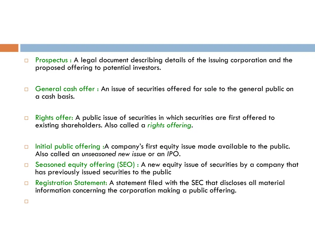 prospectus a legal document describing details