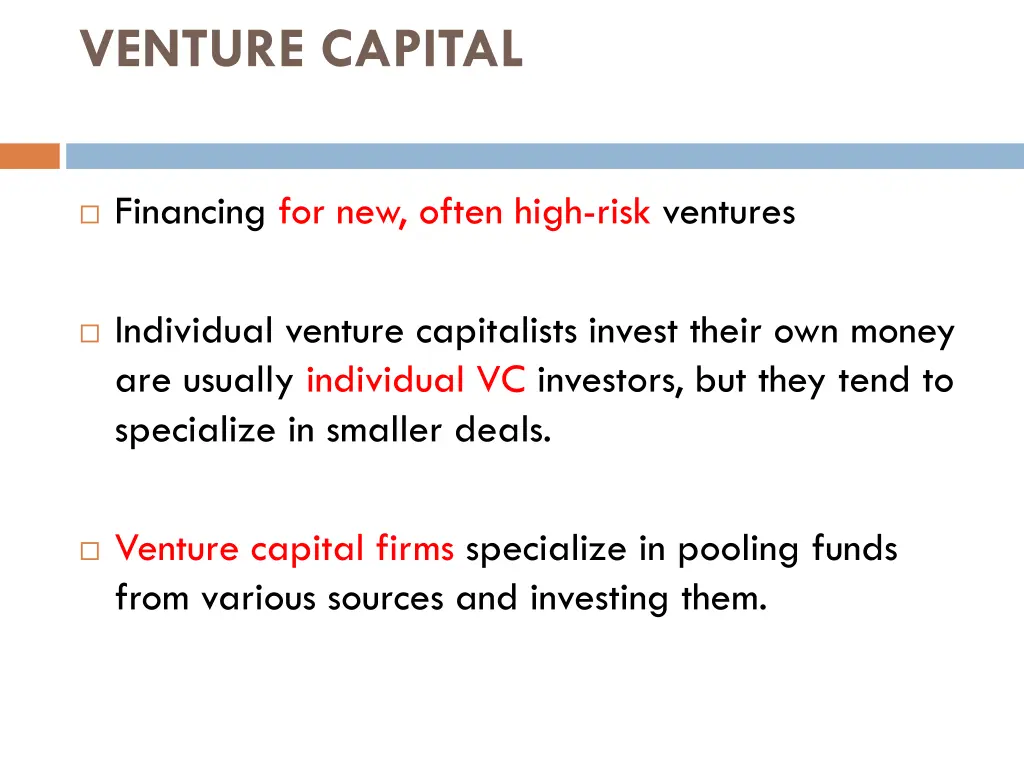 venture capital