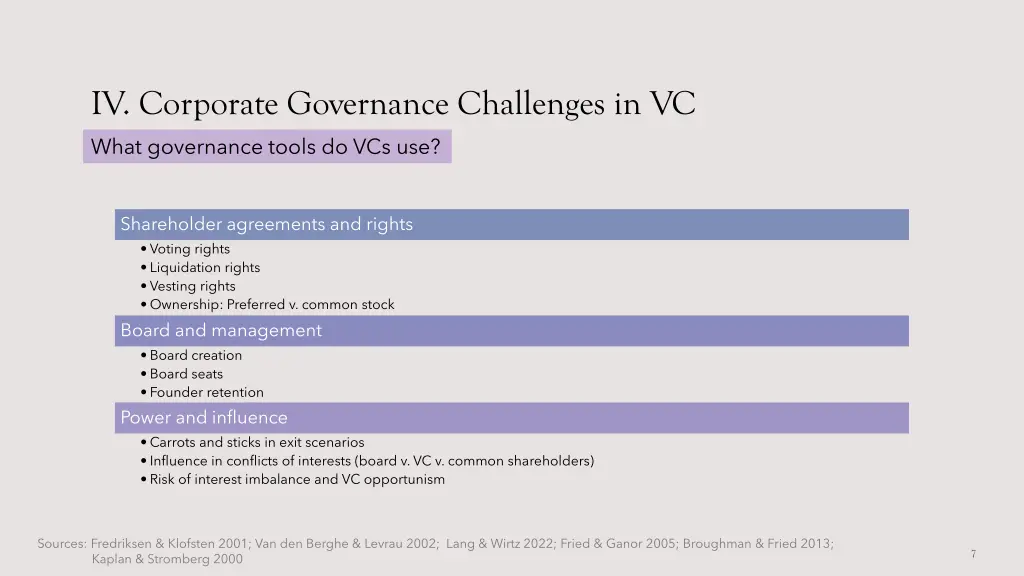 iv corporate governance challenges in vc 1