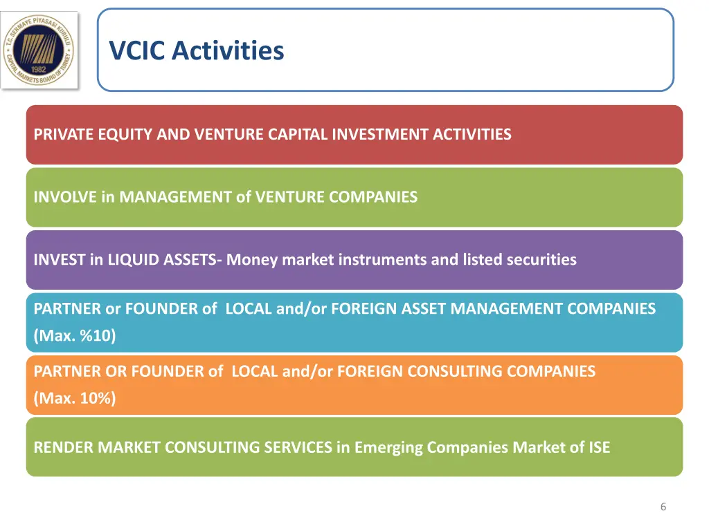 vcic activities