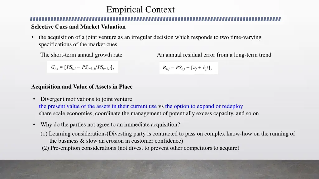 empirical context