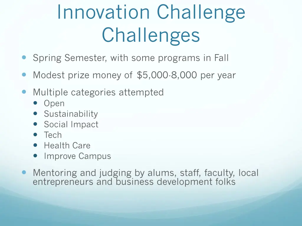 innovation challenge challenges