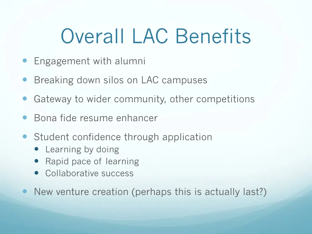 overall lac benefits