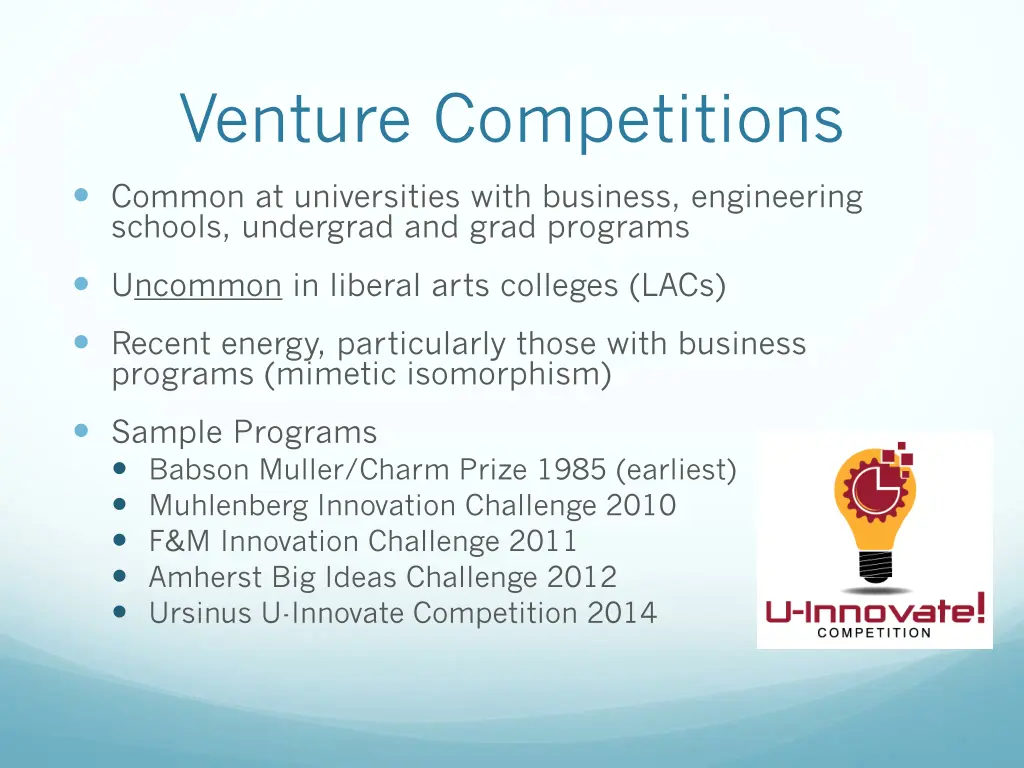 venture competitions