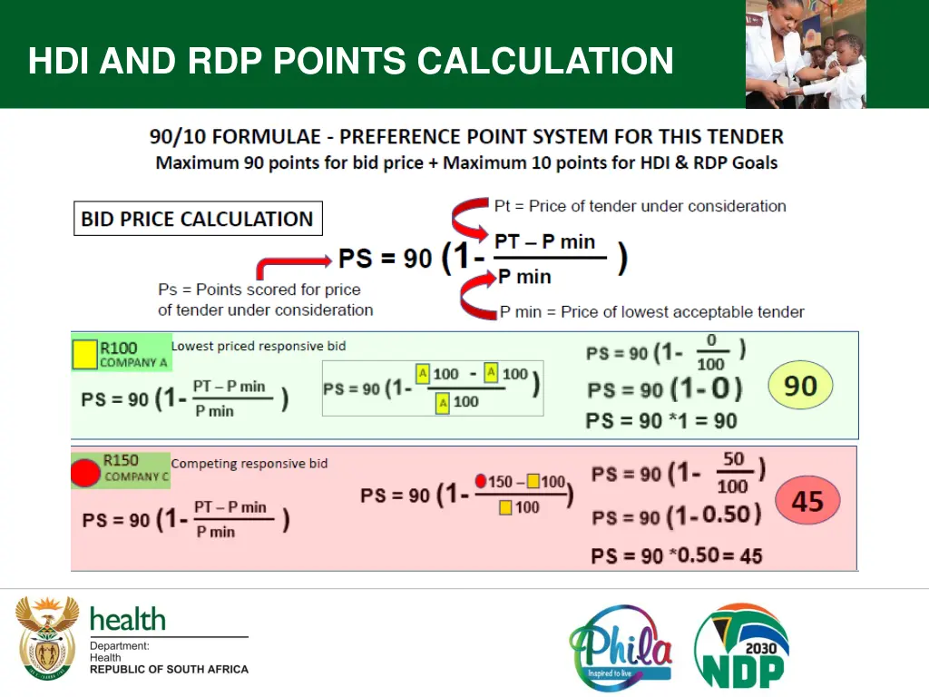 hdi and rdp points calculation