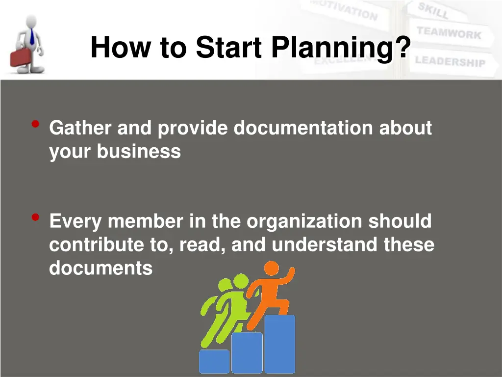 how to start planning