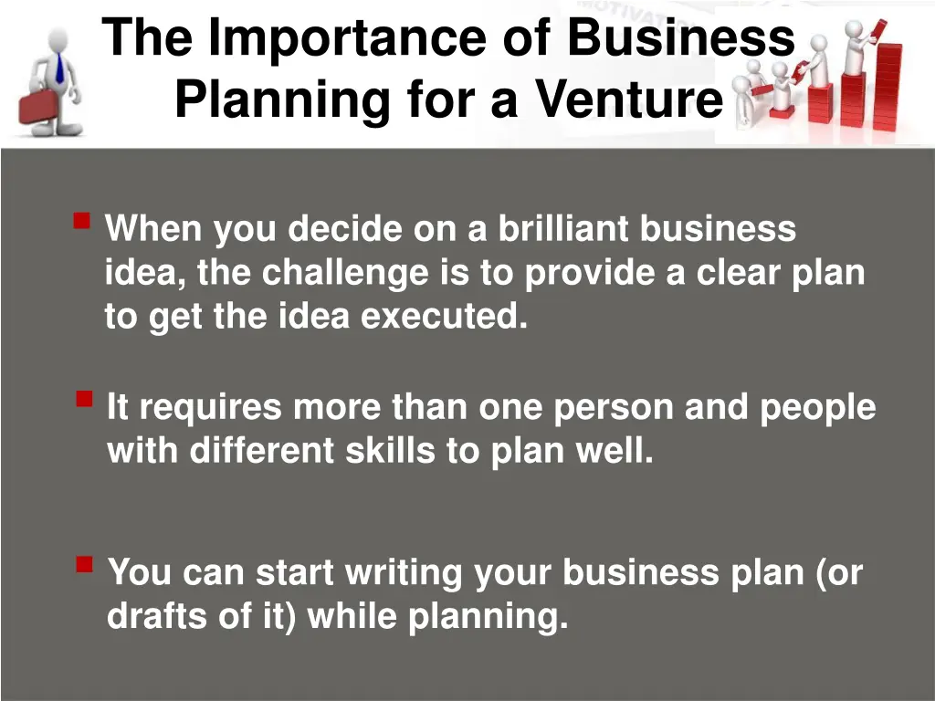 the importance of business planning for a venture 1