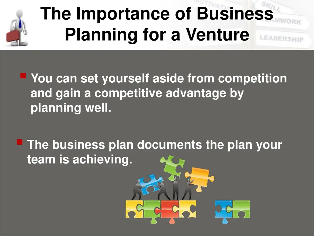 the importance of business planning for a venture 3