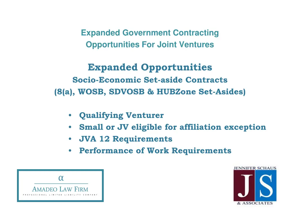 expanded government contracting opportunities 11