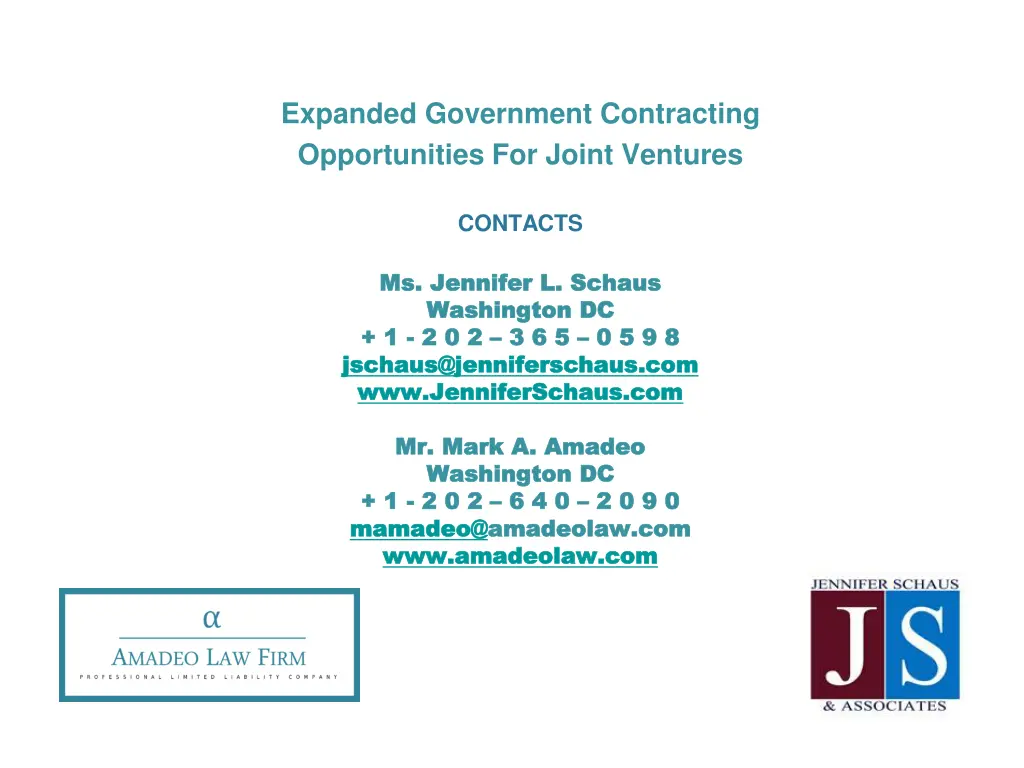 expanded government contracting opportunities 25