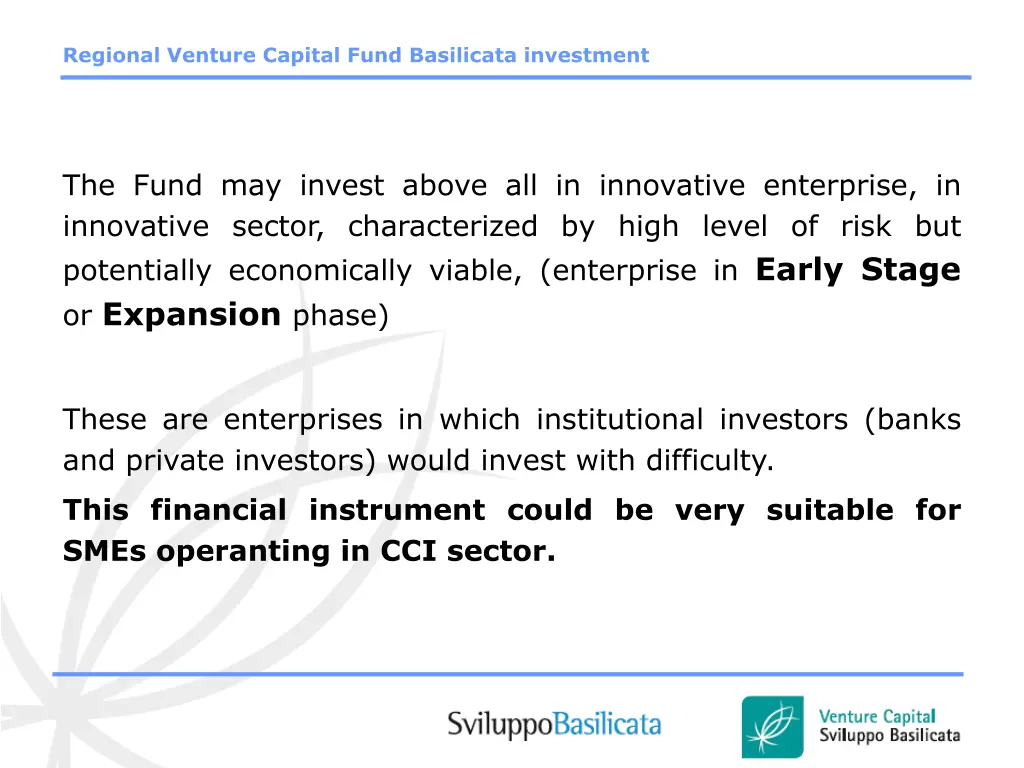 regional venture capital fund basilicata 1