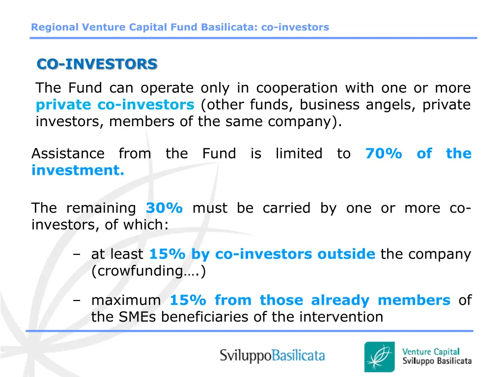 regional venture capital fund basilicata 2