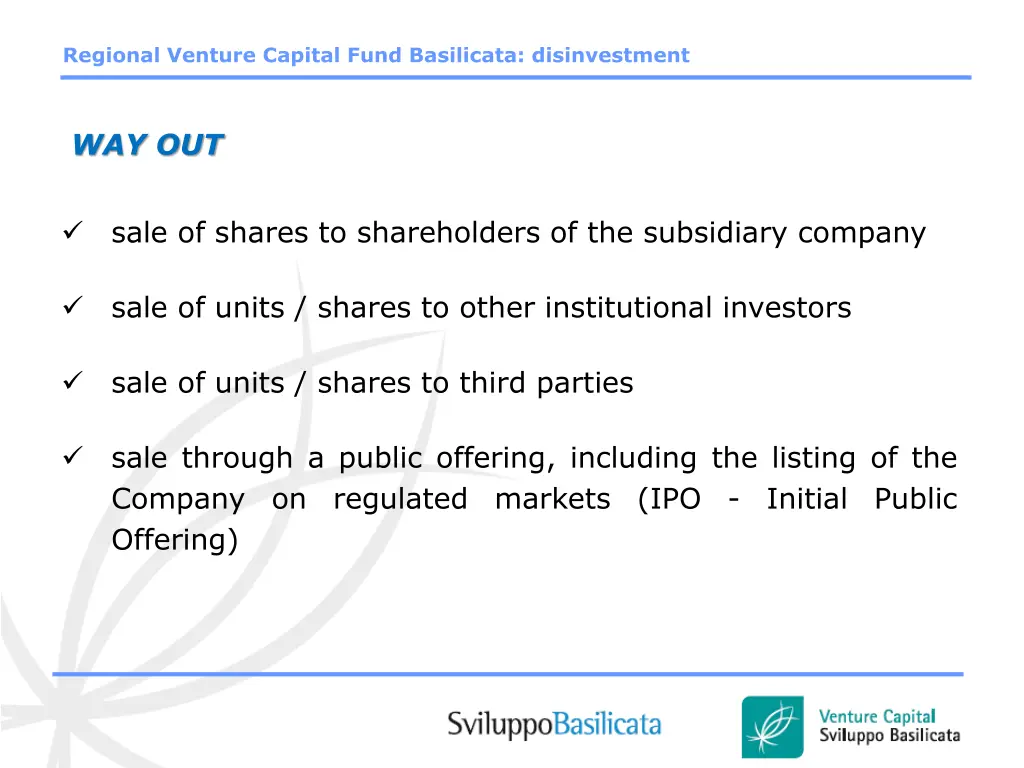 regional venture capital fund basilicata 4