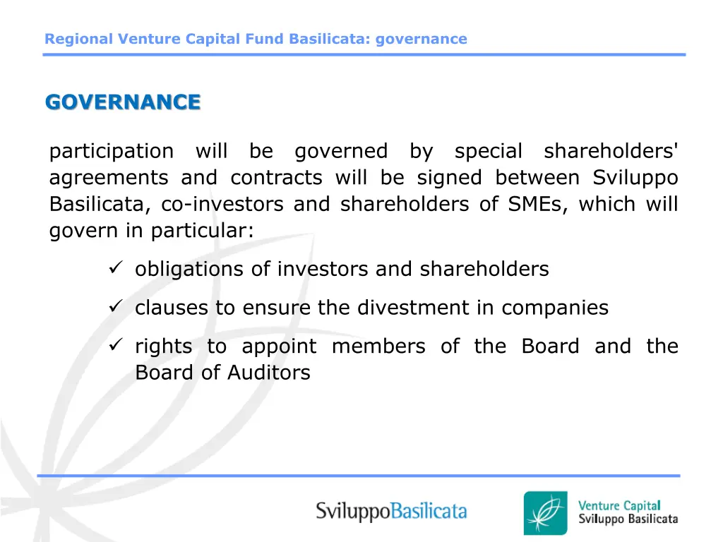 regional venture capital fund basilicata 5