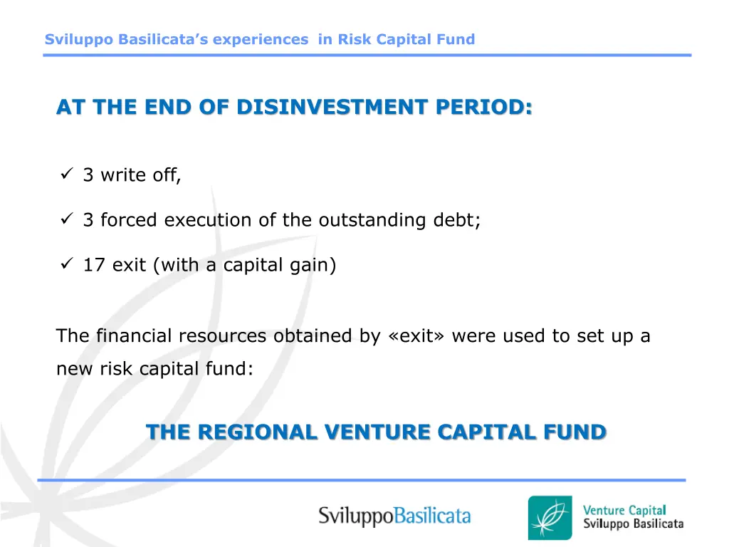 sviluppo basilicata s experiences in risk capital 3