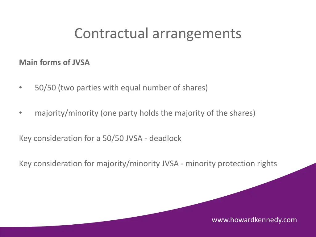 contractual arrangements 1